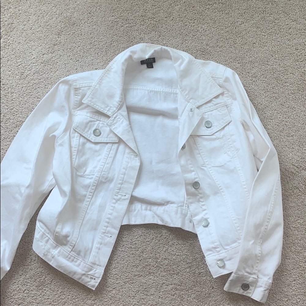 White jean jacket